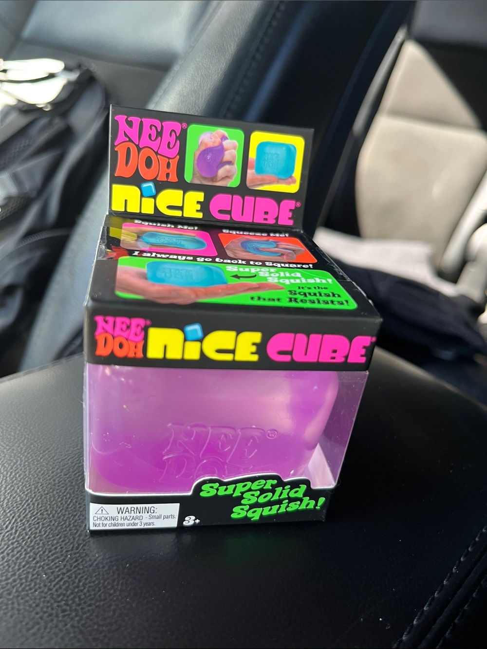 NeeDoh Nice Cube Purple Super Solid Squish
